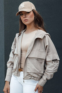 Damen Übergangsjacke mit Kapuze BUNOL beige Dstreet TY4468