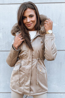 Damen Winter Parka Jacke GODDESS beige Dstreet TY3868