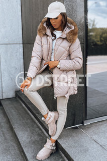 Damen Winterjacke SILVER Farbe Beige DSTREET TY3812