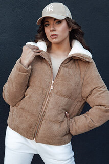 Damen Winterjacke TRENDYGLAM dunkelbeige Dstreet TY4359