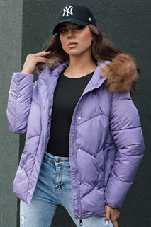 Damen Winterjacke mit Kapuze WAYWARD lila Dstreet TY4489