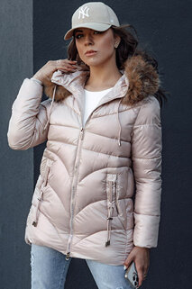 Damen Winterjacke mit Kapuze WINTERCHIC rosa Dstreet TY4441