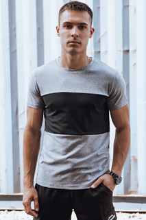 Herren Basic T-Shirt Farbe Dunkelgrau DSTREET RX5616