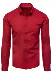 Herren Elegant Hemd Farbe Weinrot DSTREET DX2431