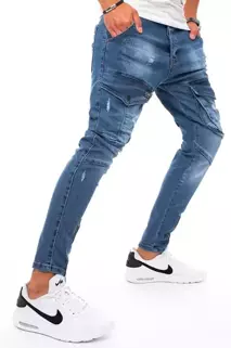 Herren Jeans Cargohose Blau Dstreet UX3295