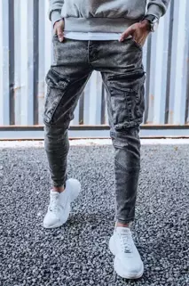 Herren Jeans Cargohose Dunkelgrau Dstreet UX3260