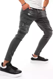 Herren Jeans Cargohose Schwarz Dstreet UX3291