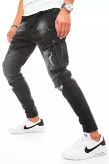 Herren Jeans Joggerhose Schwarz Dstreet UX3254