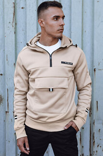 Herren-Kapuzenpullover hellbeige Dstreet BX5844