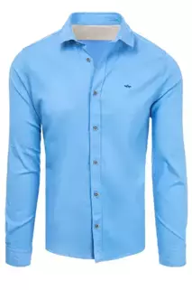 Herren Langarm Hemd Farbe Blau DSTREET DX2307