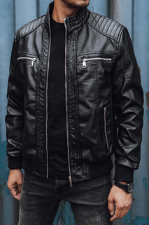 Herren Lederjacke schwarz Dstreet TX4739