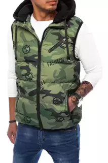 Herren Steppweste Camo Dstreet TX4106