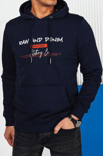 Herren Sweatshirt mit Aufdruck Farbe Dunkelblau DSTREET BX5712
