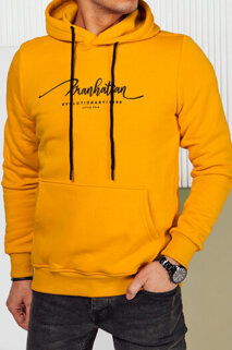 Herren Sweatshirt mit Aufdruck Farbe Gelb DSTREET BX5703