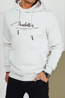 Herren Sweatshirt mit Aufdruck Farbe Hellgrau DSTREET BX5699