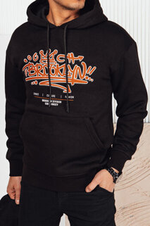 Herren Sweatshirt mit Aufdruck Farbe Schwarz DSTREET BX5665