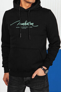 Herren Sweatshirt mit Aufdruck Farbe Schwarz DSTREET BX5701