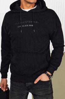 Herren Sweatshirt mit Aufdruck Farbe Schwarz DSTREET BX5720