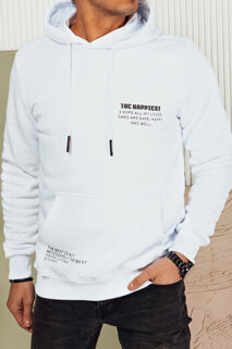 Herren Sweatshirt mit Aufdruck Farbe Weiß DSTREET BX5686