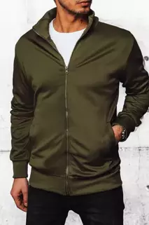 Herren Sweatshirt mit Reißverschluss Farbe Grün DSTREET BX5561