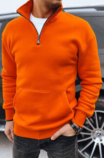 Herren Sweatshirt mit Stehkragen Farbe Orange DSTREET BX5669