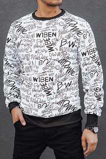 Herren Sweatshirt ohne Kapuze weiß Dstreet BX5741