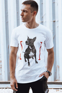 Herren T-Shirt mit Aufdruck Weiß Dstreet RX5608