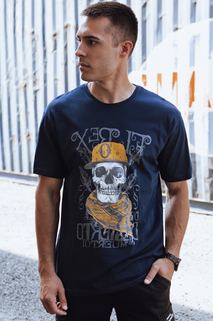 Herren T-shirt mit Aufdruck Farbe Dunkelblau DSTREET RX5618