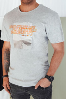 Herren T-shirt mit Aufdruck Farbe Grau DSTREET RX5488