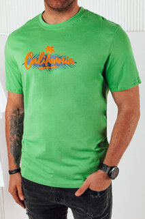 Herren T-shirt mit Aufdruck Farbe Grün DSTREET RX5373