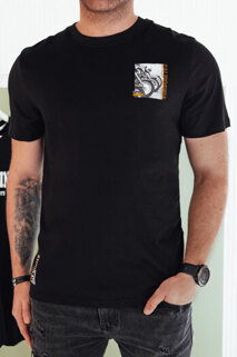 Herren T-shirt mit Aufdruck Farbe Schwarz DSTREET RX5482