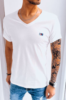 Herren T-shirt mit Aufdruck Farbe Weiß DSTREET RX5131