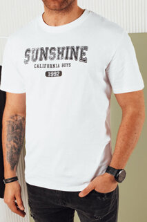 Herren T-shirt mit Aufdruck Farbe Weiß DSTREET RX5374
