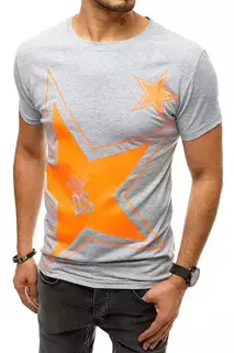 Herren T-shirt mit Aufdruck Hellgrau Dstreet RX4361