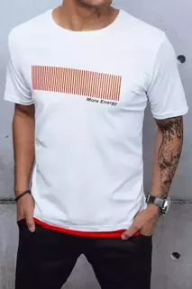 Herren T-shirt mit Aufdruck Weiß Dstreet RX4650z