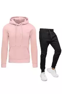 Herren Trainingsanzug-Set Farbe Rosa-Schwarz DSTREET AX0641z