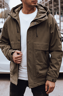 Herren Übergangsjacke mit Kapuze beige Dstreet TX4883