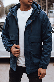 Herren Übergangsjacke mit Kapuze blau Dstreet TX4882