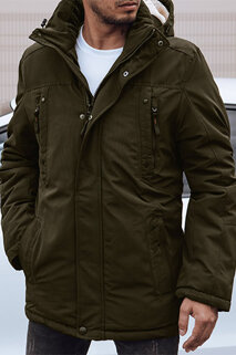 Herren Winterjacke mit Kapuze grün Dstreet TX4822