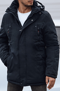 Herren Winterjacke mit Kapuze navy blau Dstreet TX4820