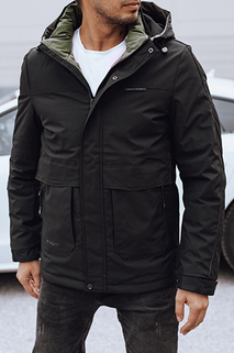 Herren Winterjacke mit Kapuze schwarz Dstreet TX4908