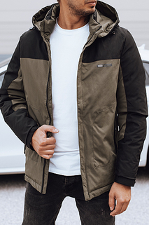 Herren Winterjacke mit abnehmbarer Kapuze beige Dstreet TX4902