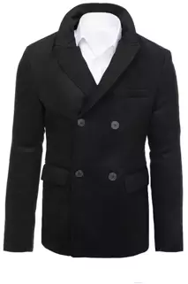 Herren Zweireihiger Mantel Farbe Schwarz DSTREET CX0433
