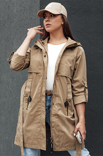 MODERNS Damen Parka Jacke dunkelbeige Dstreet TY4389