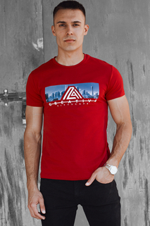 Rotes Herren-T-Shirt Dstreet RX5553