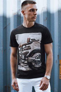 Schwarzes Herren-T-Shirt Dstreet RX5555