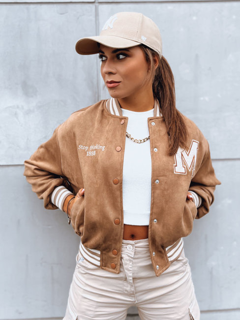 Baseball Jacke HITGIRL  Farbe Camel DSTREET TY3854