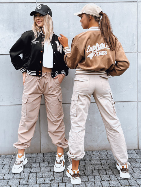 Baseball Jacke HITGIRL  Farbe Camel DSTREET TY3854