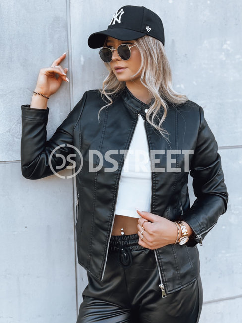 Damen Bikerjacke TRENDY FUSION Farbe Schwarz DSTREET TY3896