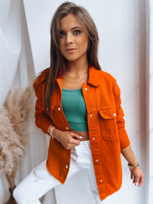 Damen Hemdjacke ALEXANDRIA Farbe Orange DSTREET TY3602